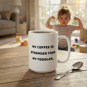 Strong Coffee-Ceramic Mug, (15oz)